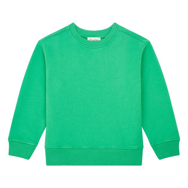 Boy's Organic Fleece Crewneck Sweatshirt | Verde