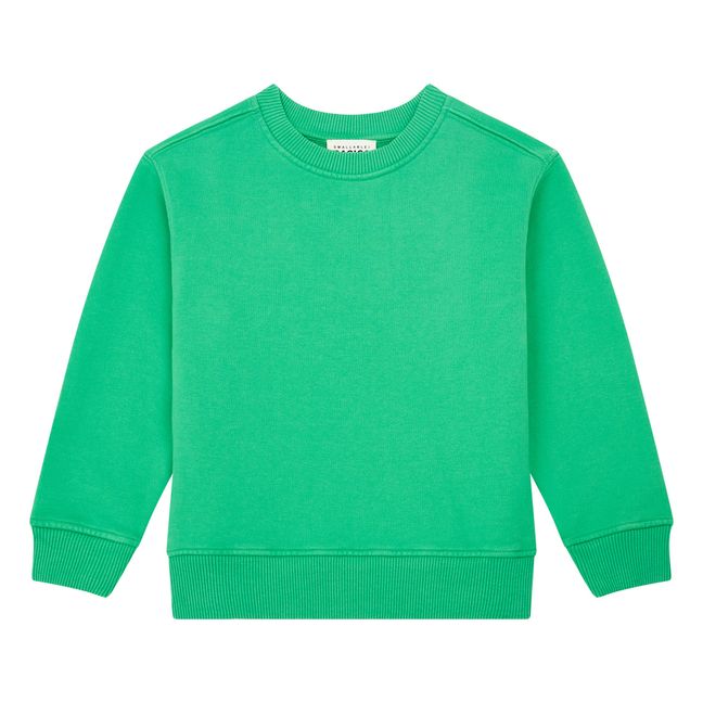 Sweat Crewneck Garçon Molleton Bio | Vert
