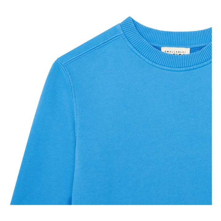 Boy's Organic Fleece Crewneck Sweatshirt | Blu acqua- Immagine del prodotto n°1
