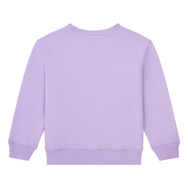 Boy's Organic Fleece Crewneck Sweatshirt | Lavender