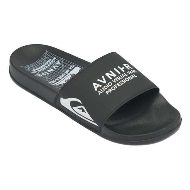 Collaboration Avnier x Quicksilver - Claquettes Clap | Noir