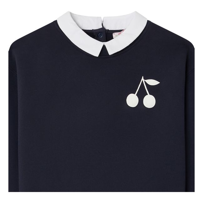 Felpa Claudia in cotone | Blu marino