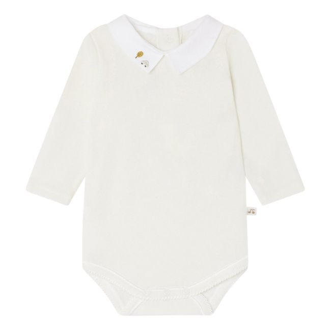 Body Coton Bio Col Brodé Septembre | Crème
