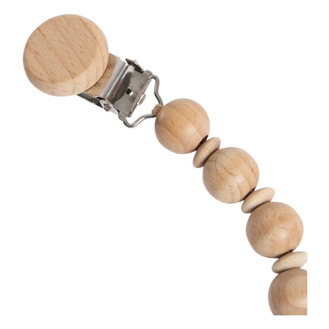 Wooden pacifier chain | Natural