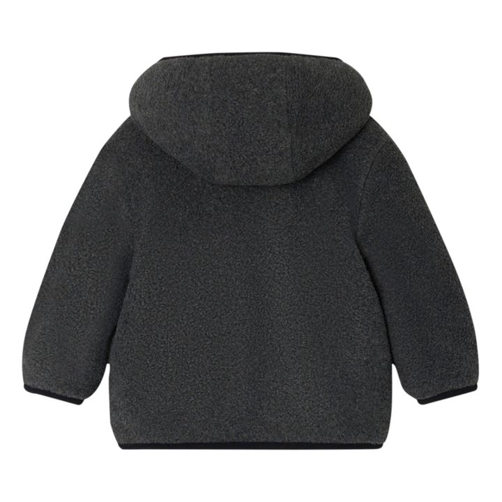 Dolovan Fleece Hooded Zip Sweat Top | Charcoal grey- Product image n°2