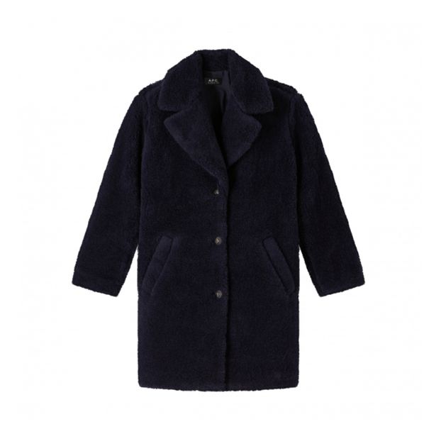 Nicolette Wool Coat | Navy blue