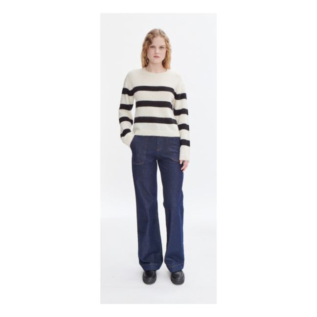 Maglione Madison in baby alpaca | Bianco