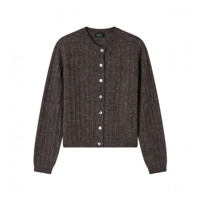 Milena Alpaca and Merino Wool Baby Cardigan | Marrón