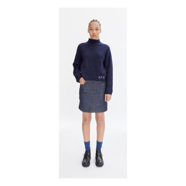 Pull Oda Laine Mérinos | Bleu marine