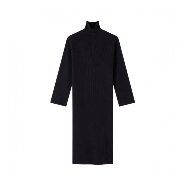 Robe Prisca Laine Mérinos Extra Fine | Bleu marine