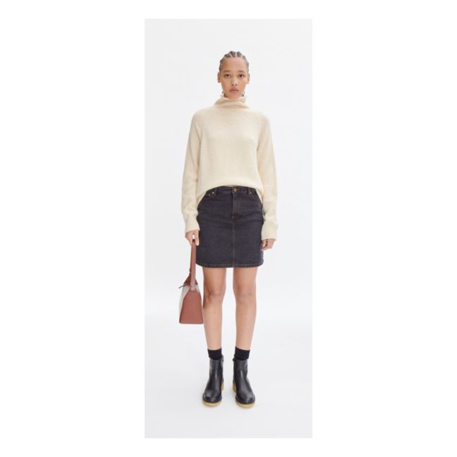 Standard Organic Cotton Skirt | Washed Black