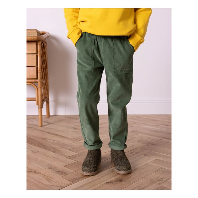 Pantalon Velours Côtelé Hakiko | Green