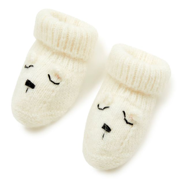 Zapatillas de peluche | Crudo