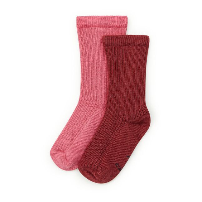 Juego de 2 pares de calcetines | Rosa