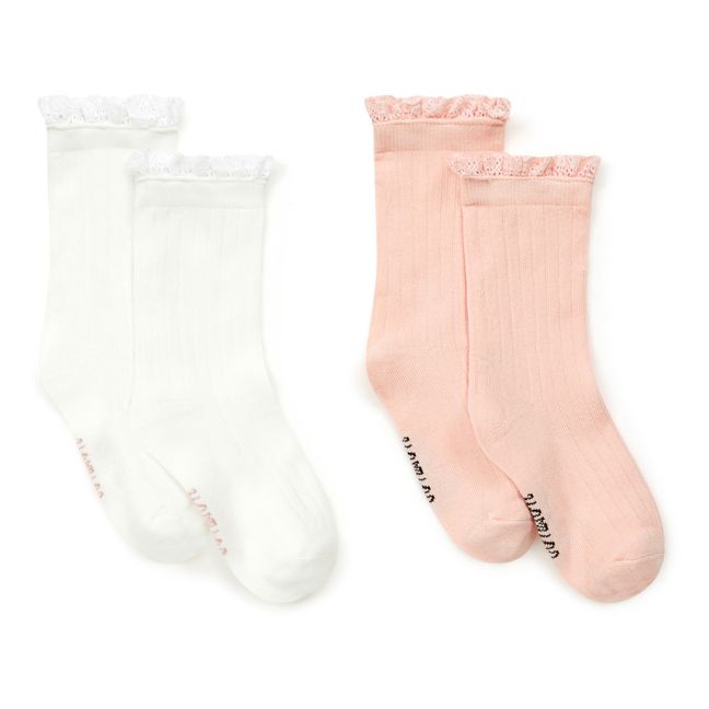 2er-Set Socken | Seidenfarben