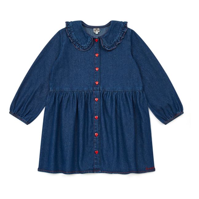 Huguette Light Denim Dress | Denim brut