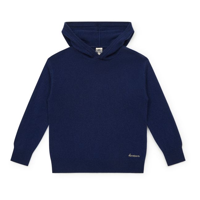 Kapuzenpullover aus Kaschmir | Navy