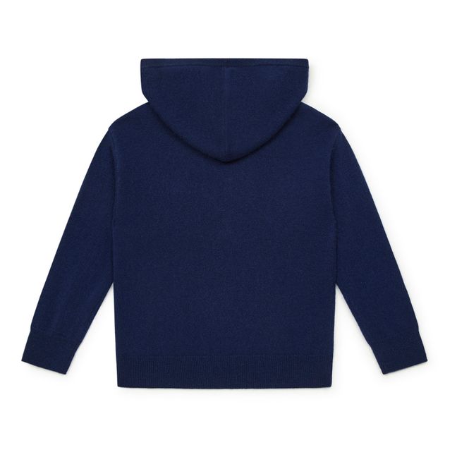 Kapuzenpullover aus Kaschmir | Navy