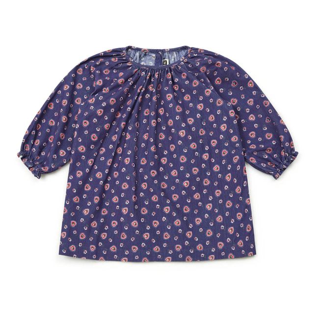 Vestido de terciopelo Milleraies Frostie | Azul Marino