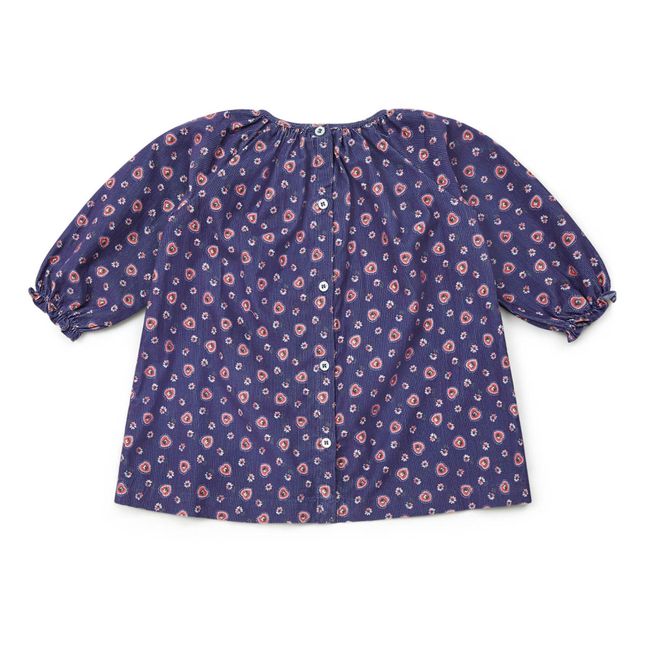 Vestido de terciopelo Milleraies Frostie | Azul Marino