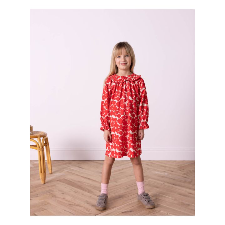 Vestido de terciopelo Milleraies Heidi | Rojo- Imagen del producto n°1