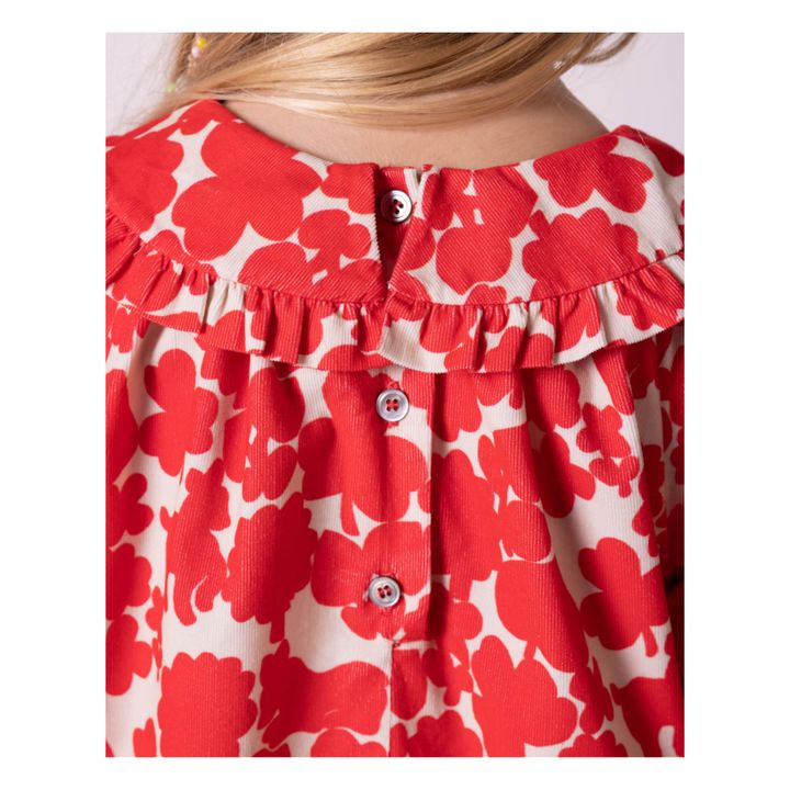 Milleraies Velvet Dress Heidi | Red- Product image n°4