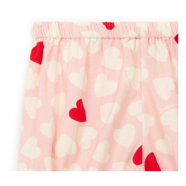 Bloomer Velours Côtelé Cœurs Bombe | Rosa chiaro