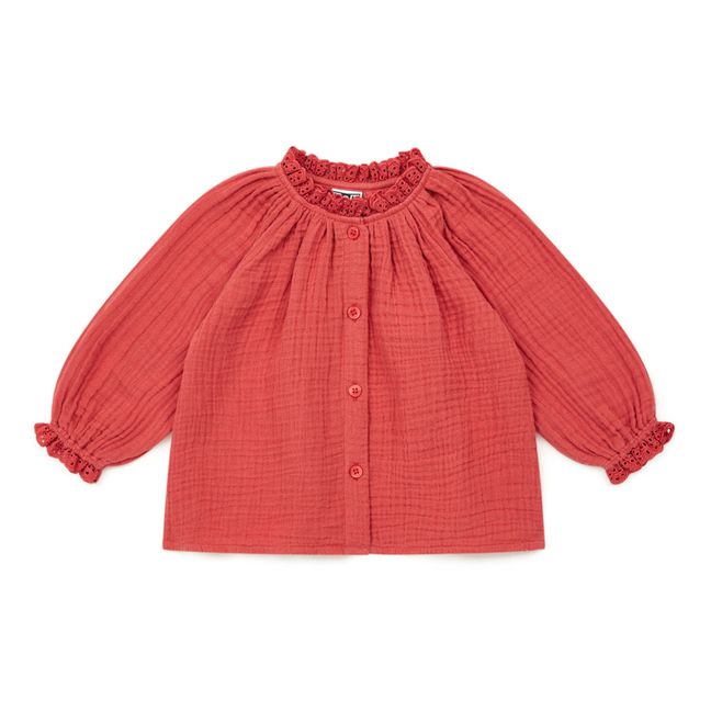 Blouse Gaze de Coton Bio Reina | Rosa