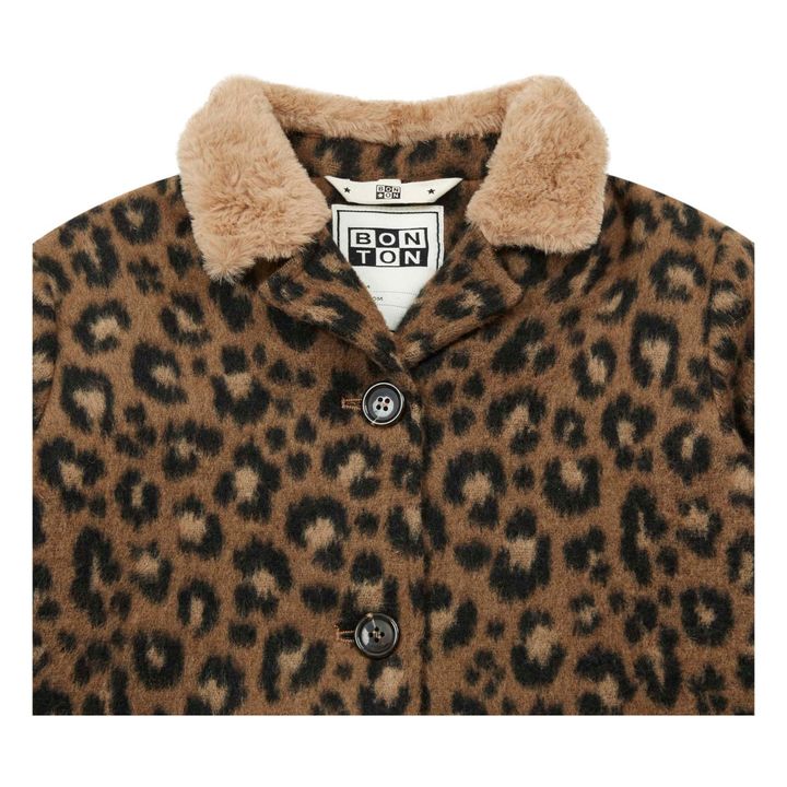 Manteau fourrure leopard hot sale