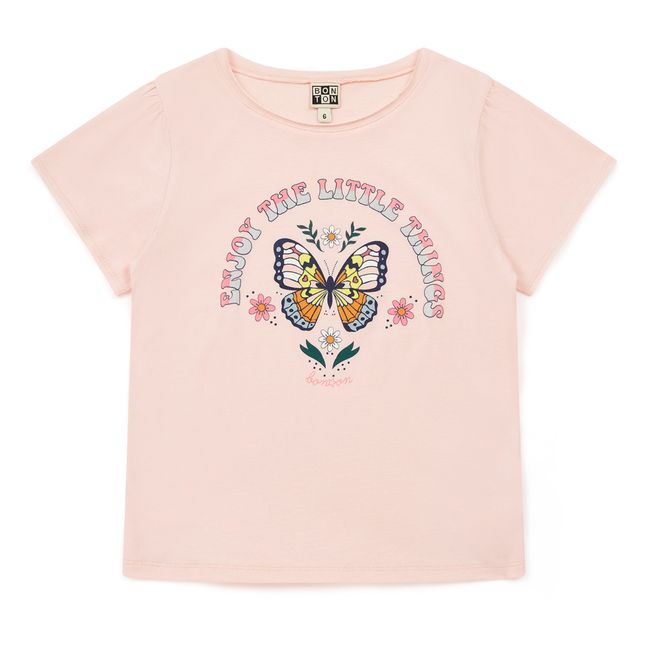 Butterfly T-Shirt | Pale pink