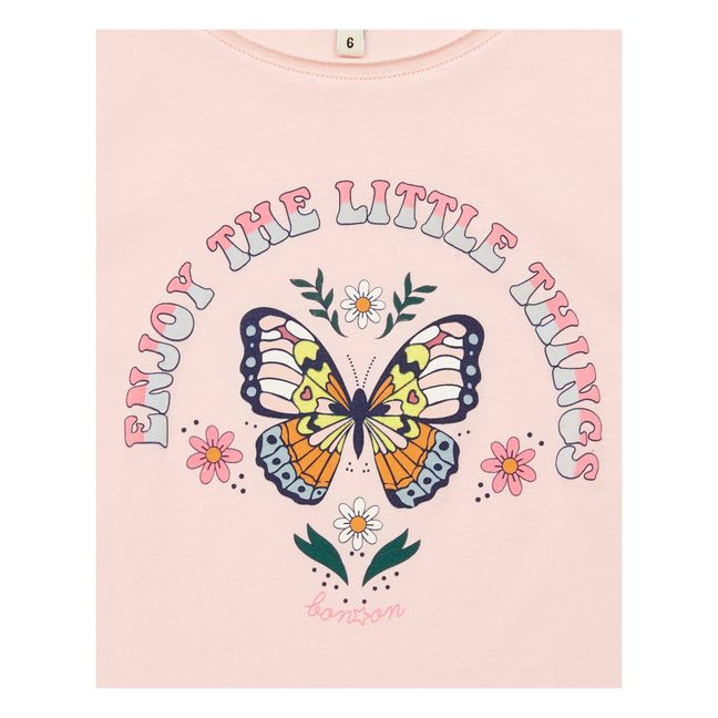 T-Shirt Papillon | Rose pâle