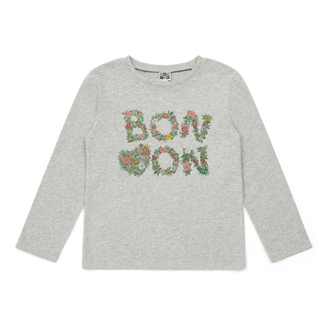 T-Shirt Bonton | Gris chiné