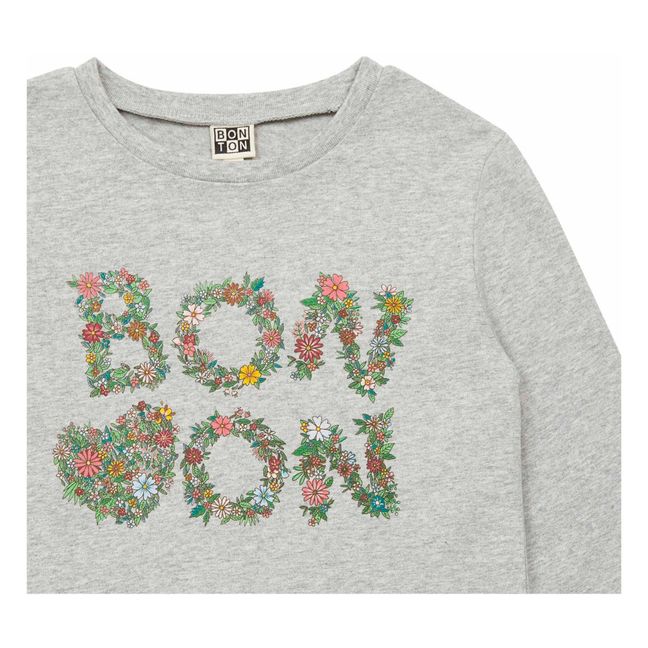 T-Shirt Bonton | Gris chiné