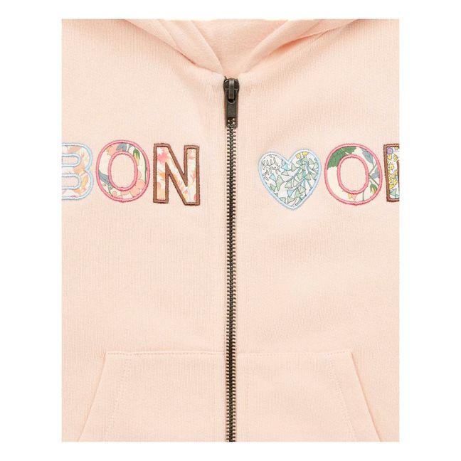 Sweat Zippé Liberty | Blassrosa