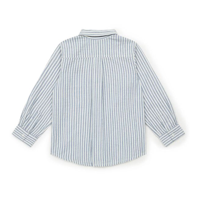 Gestreiftes Hemd Paname | Hellblau