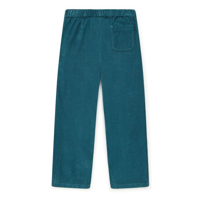 Batcha Organic Milleraies Velvet Pants | Blue