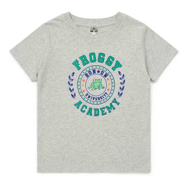 T-Shirt Frog | Gris chiné