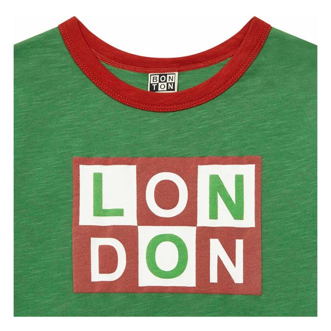 Maglietta in Cotone Organico London | Verde