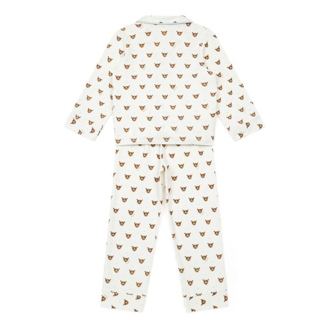 Pigiama in cotone biologico Tigro | Ecru