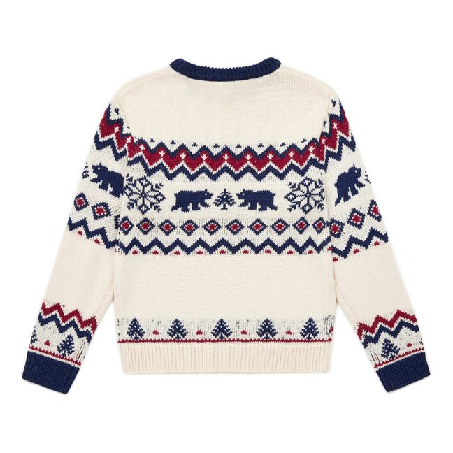 Jersey jacquard Oso | Crudo