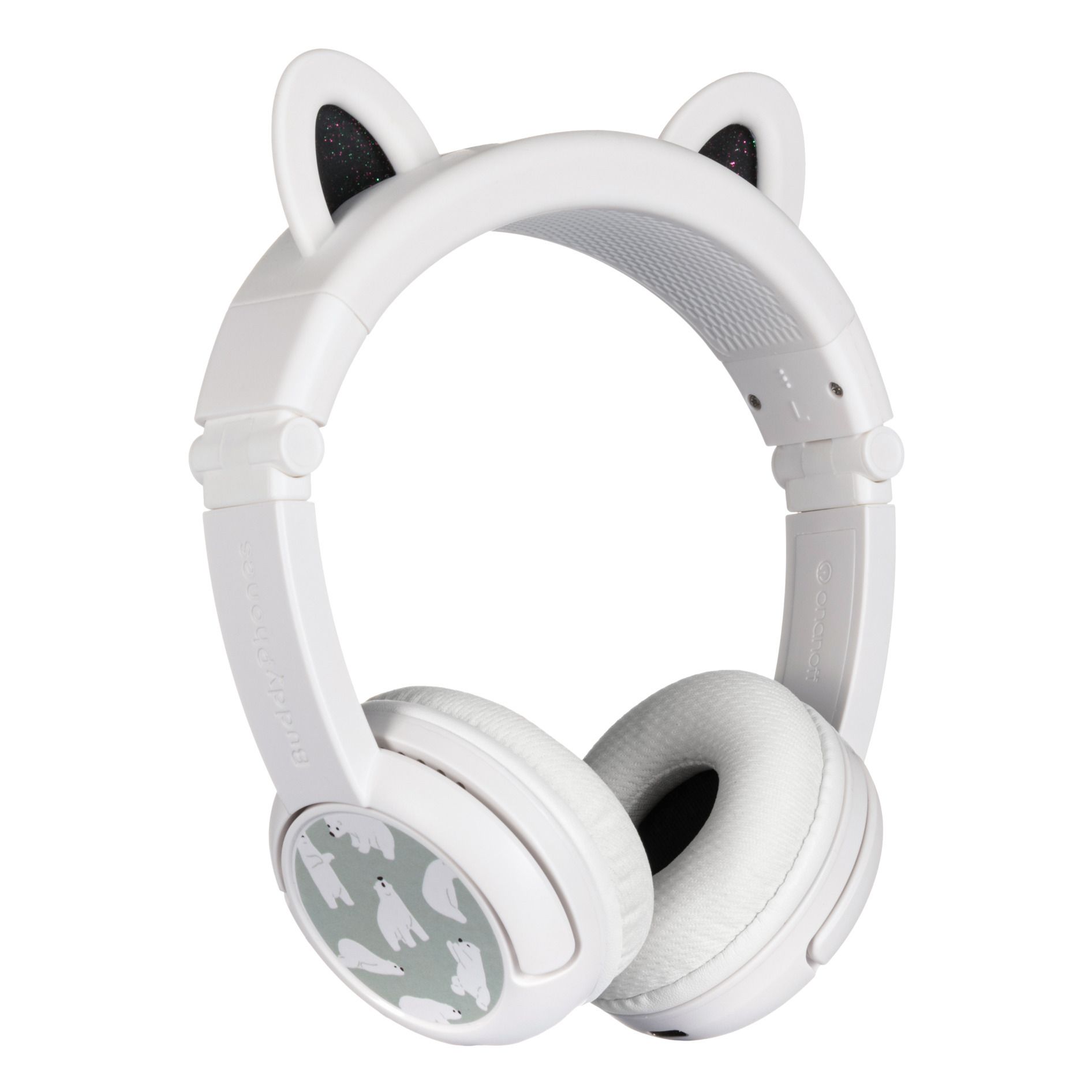 Kidywolf - Casque audio filaire enfant Panda - Blanc