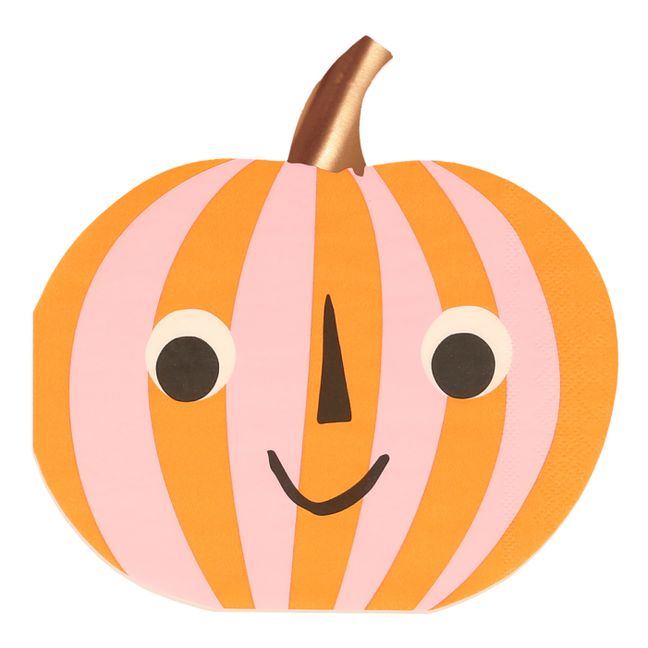 Serviettes  Citrouille souriante - set de 16