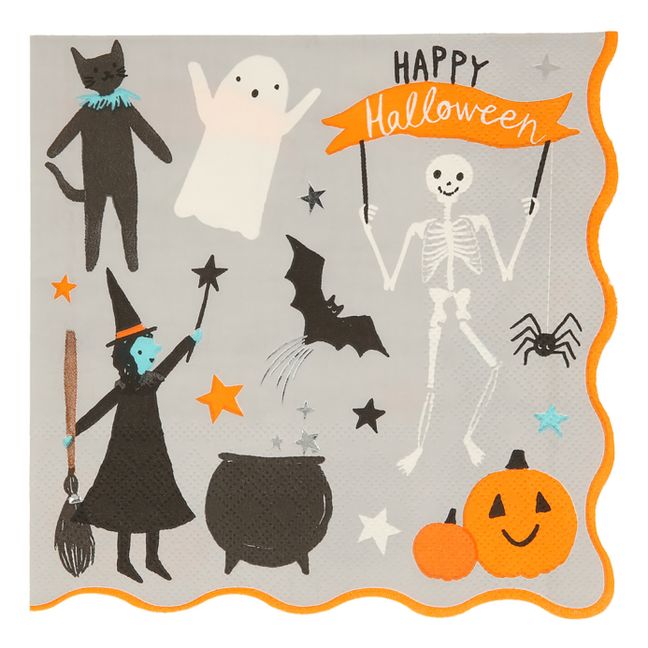 Grandes serviettes Happy Halloween  - set de 16