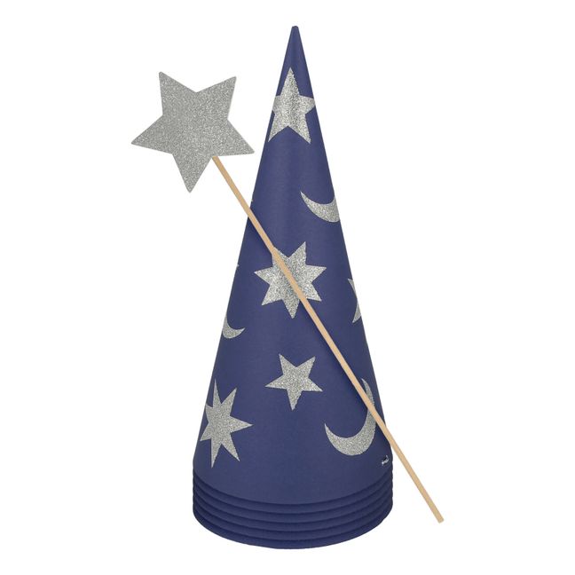 Chapeaux et baguettes de sorcier en papier - set de 6