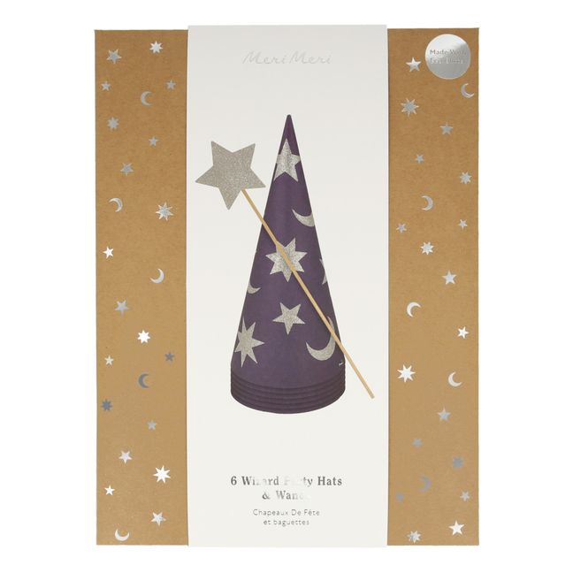 Chapeaux et baguettes de sorcier en papier - set de 6