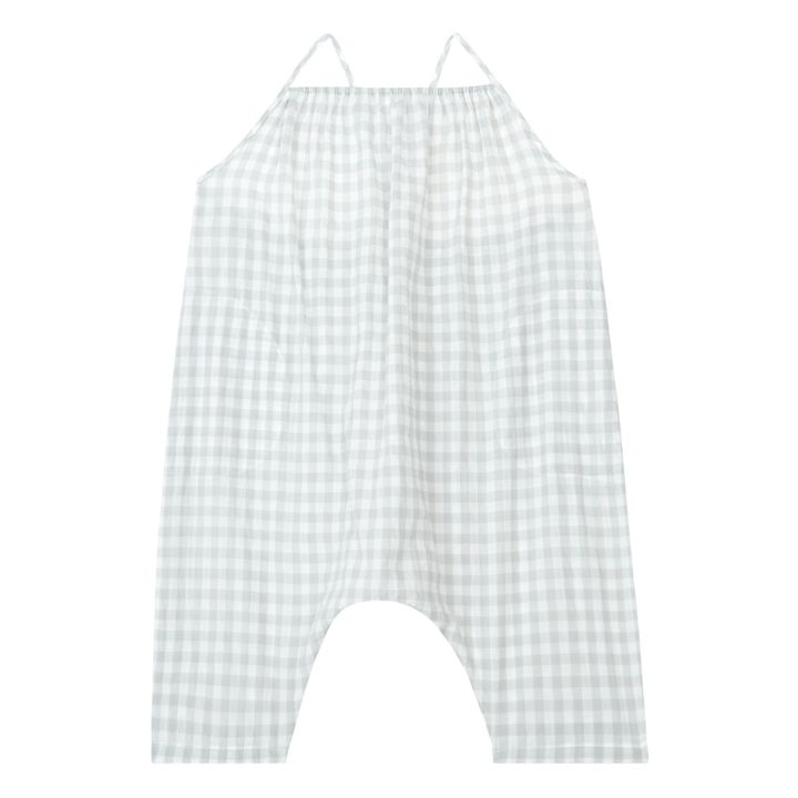 Mono sin tirantes Ines Vichy | Azul Gris- Imagen del producto n°0