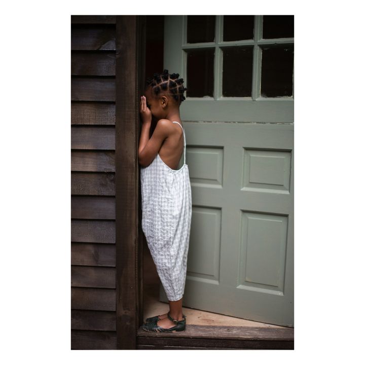 Mono sin tirantes Ines Vichy | Azul Gris- Imagen del producto n°2