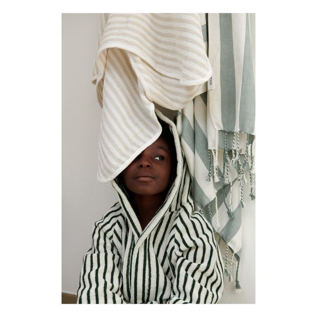 Leo Organic Cotton Bathrobe | Green