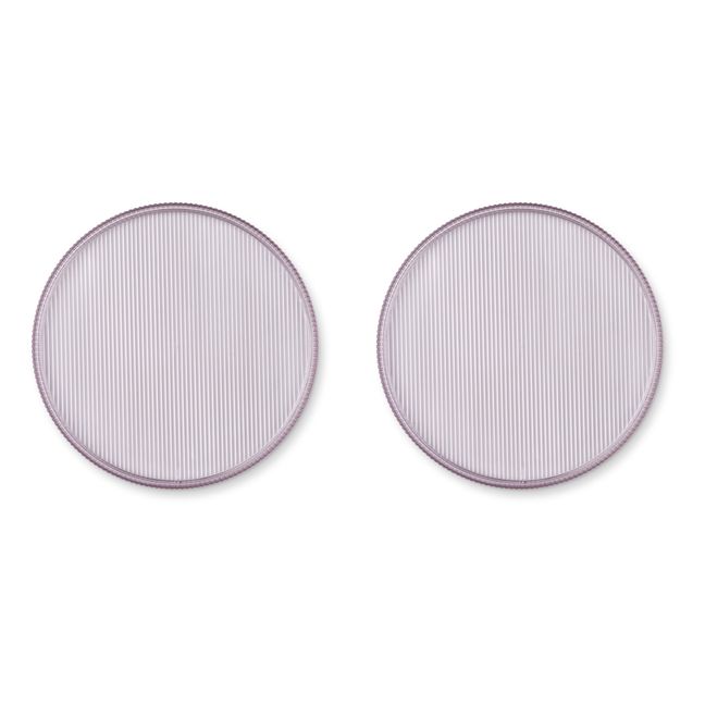 Assiettes en tritan Johs - Set de 2 | Lilas