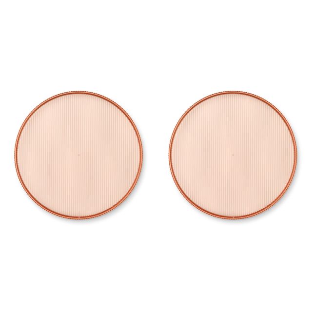Assiettes en tritan Johs - Set de 2 | Rose pâle